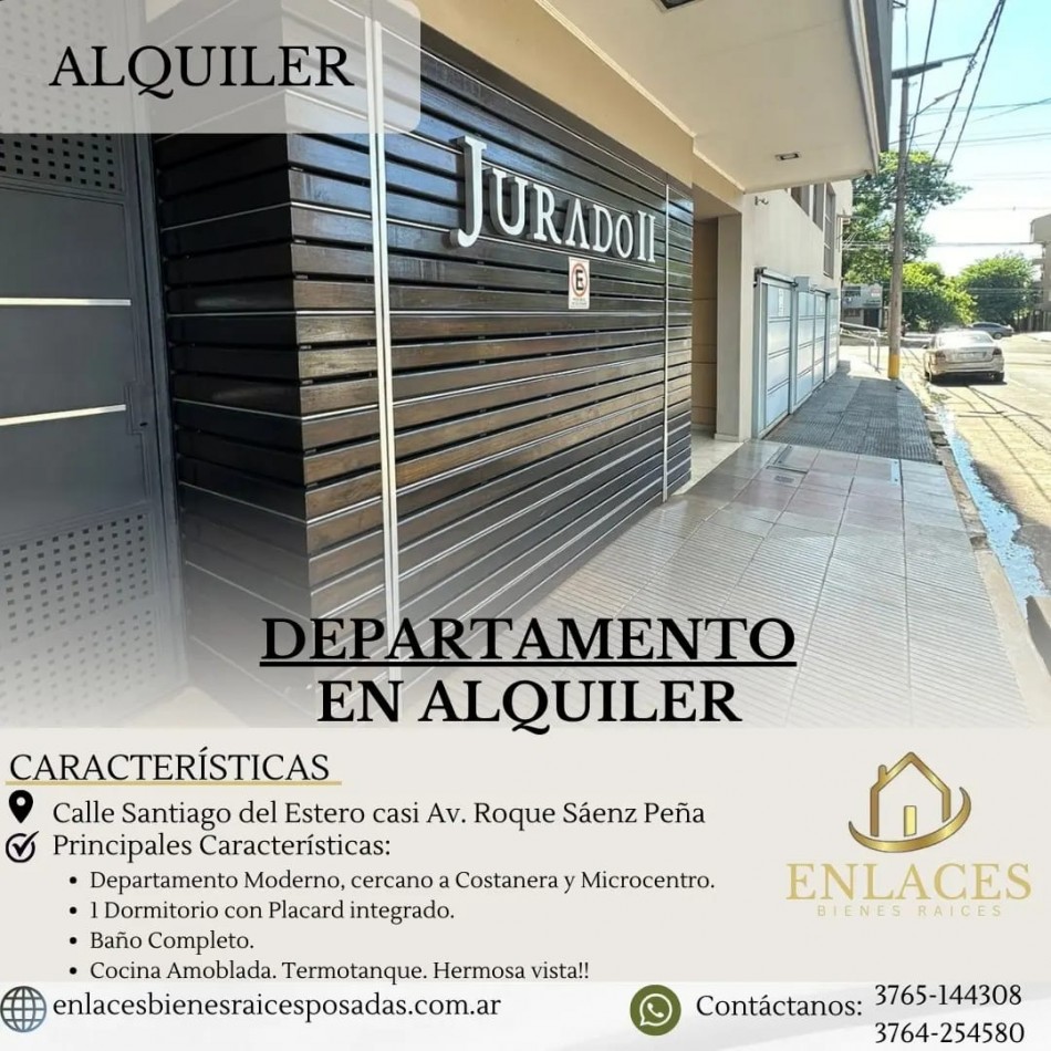 DEPARTAMENTO DE 1 DORMITORIO EN ALQUILER