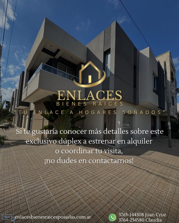 Duplex de 3 dormitorios en alquiler