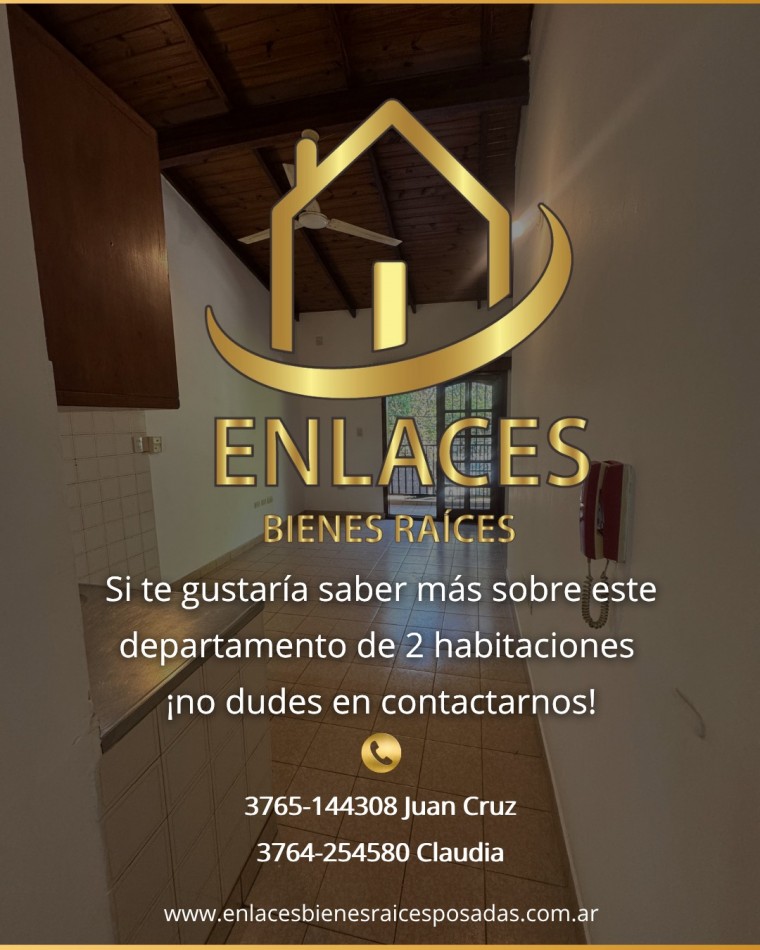 Departamento de 2 dormitorios en alquiler