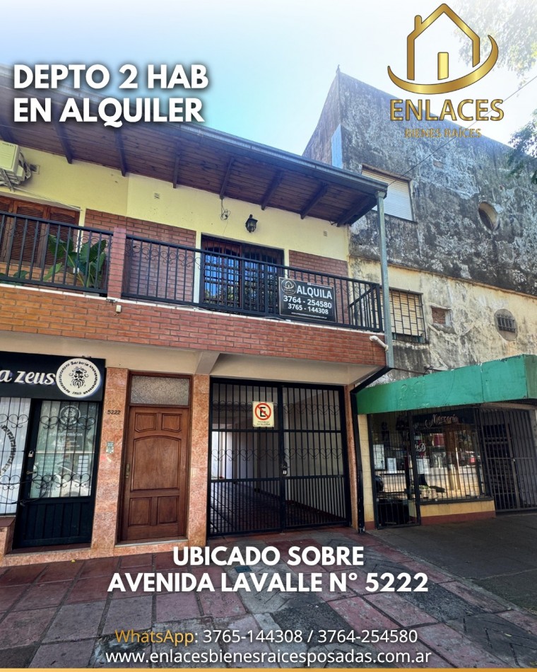 Departamento de 2 dormitorios en alquiler