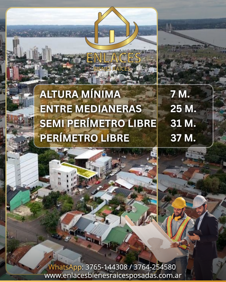 Propiedad / Terreno en venta. Inmediaciones centro de Posadas y Costanera