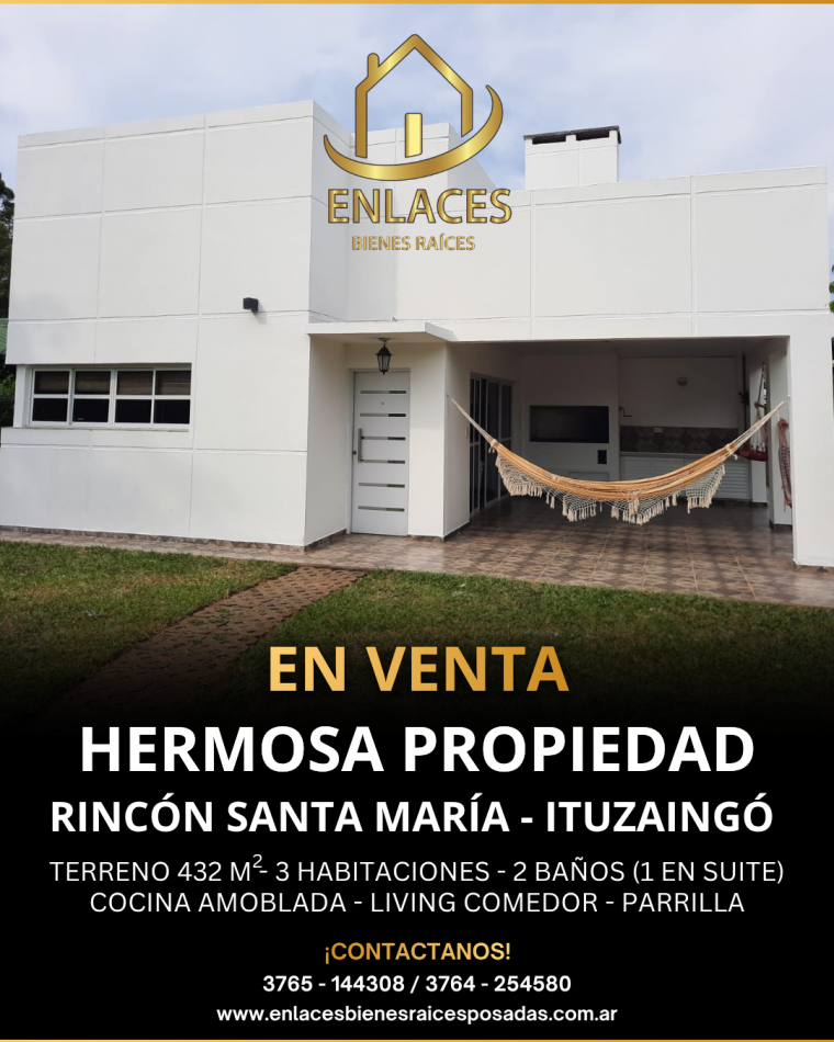 Casa en venta de 3 dormitorios en Rincon Santa Maria 