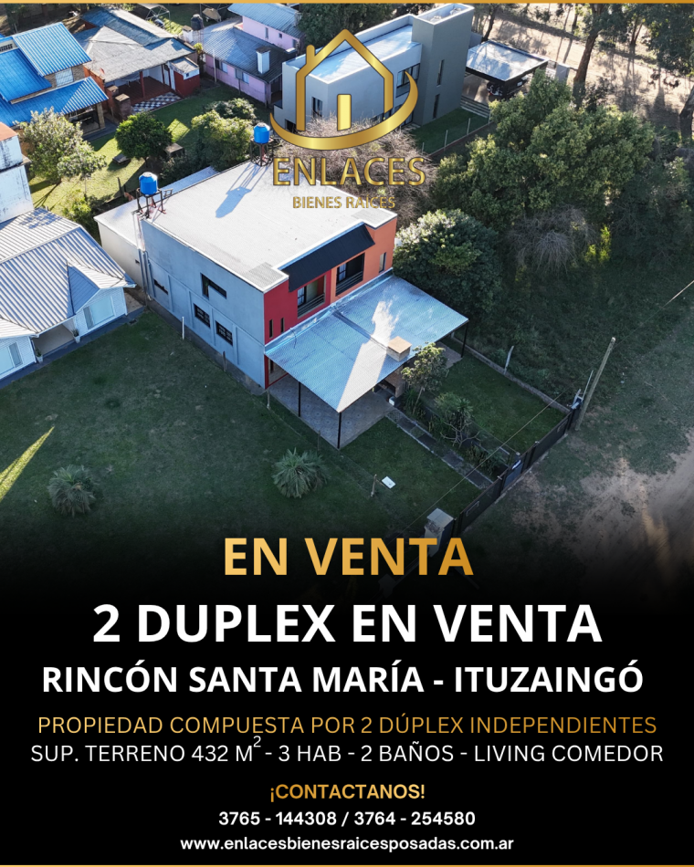 En venta 2 duplex en Rincon Santa Maria 
