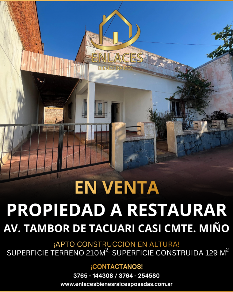 Casa en venta sobre importante Avenida