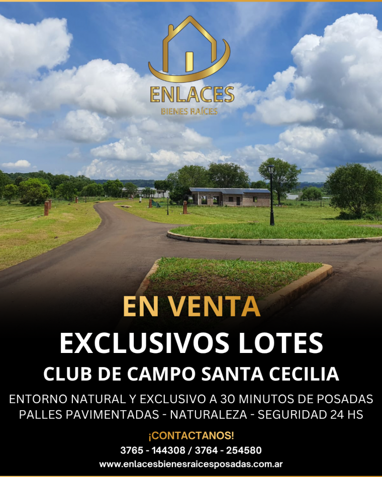 VENTA DE LOTES EN BARRIO CERRADO SANTA CECILIA