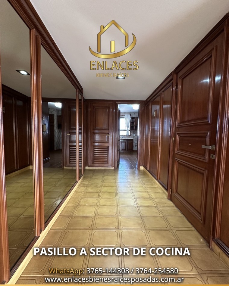 Departamento de 3 dormitorios mas dependencia de servicio en alquiler 