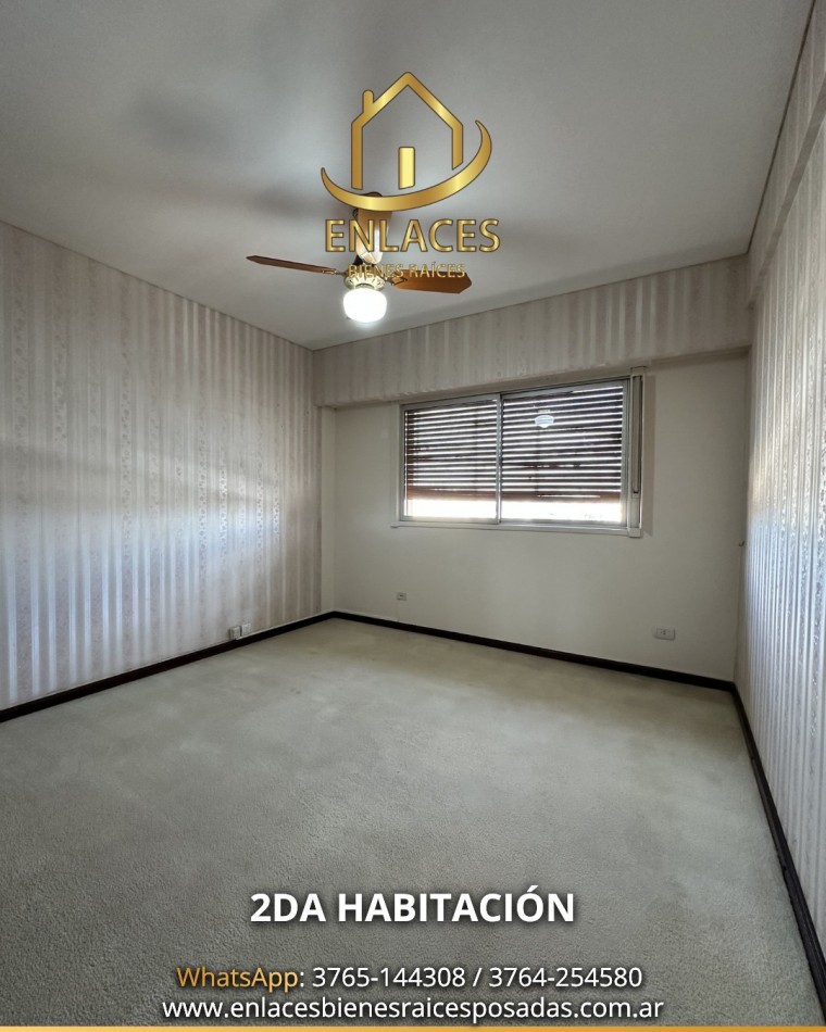 Departamento de 3 dormitorios mas dependencia de servicio en alquiler 