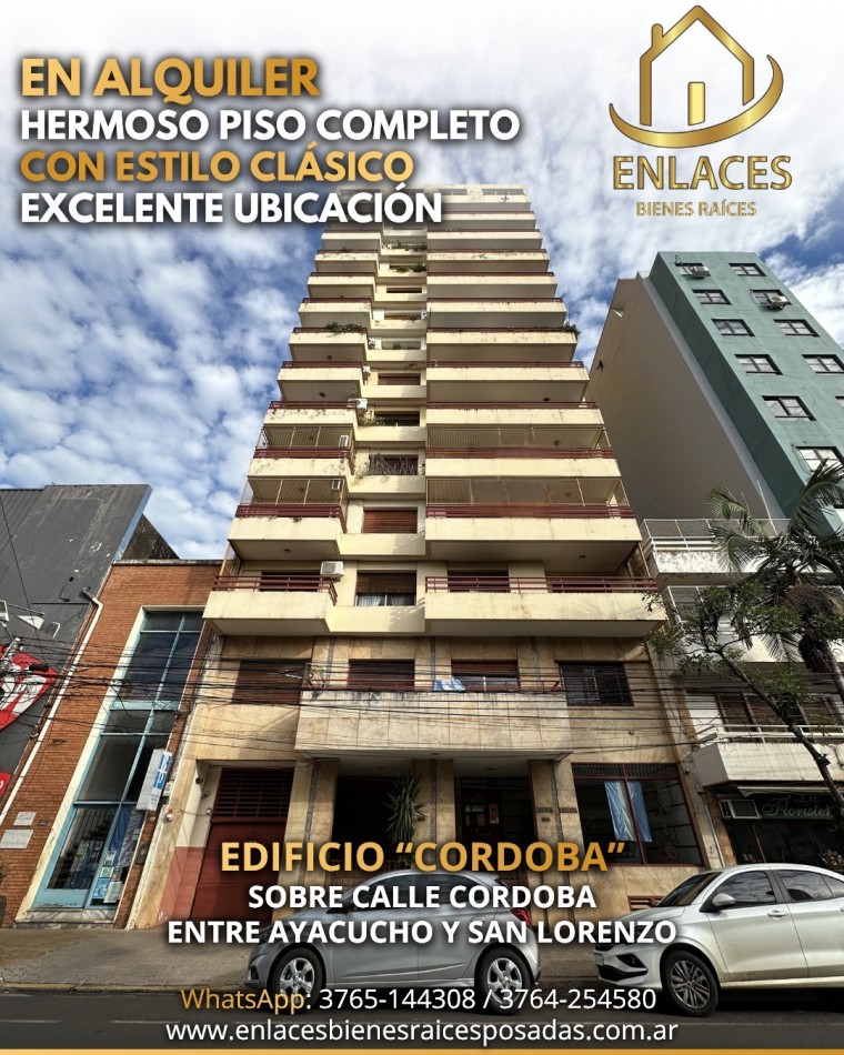 Departamento de 3 dormitorios mas dependencia de servicio en alquiler 