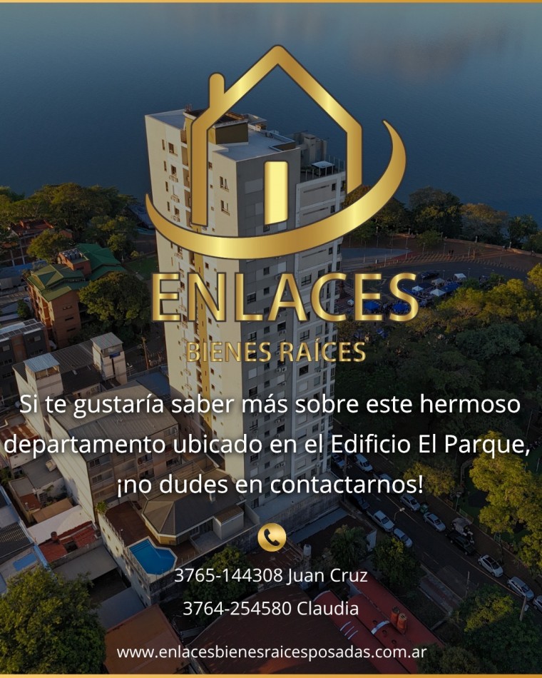 Departamento de 2 dormitorios en alquiler en edifico El Parque de Posadas