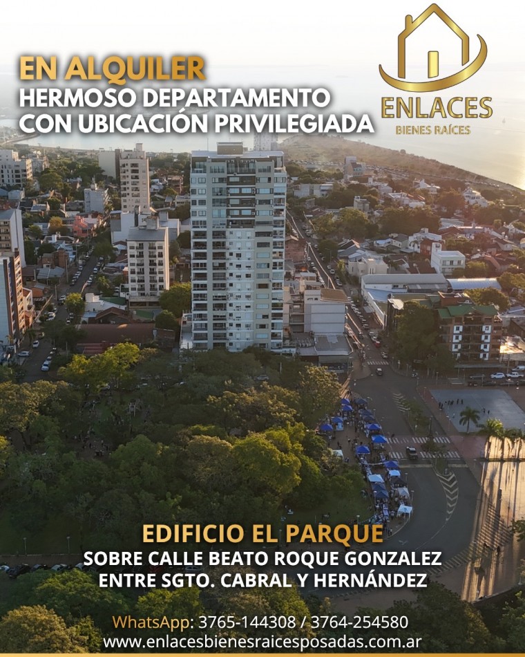 Departamento de 2 dormitorios en venta en edificio El Parque Villa Sarita
