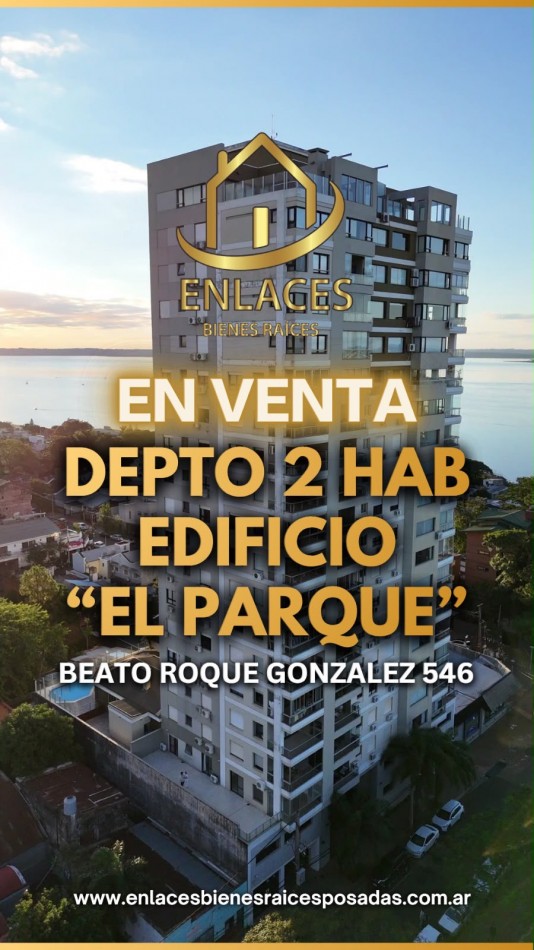 Departamento de 2 dormitorios en venta en edificio El Parque Villa Sarita