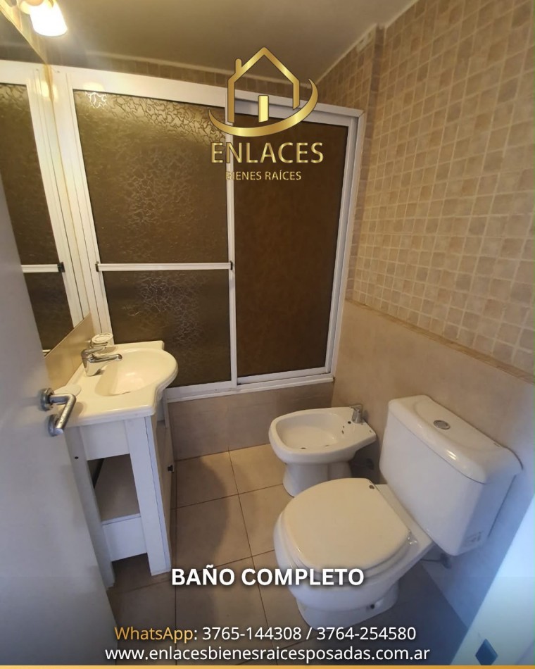Departamento centrico de 2 dormitorios en alquiler en Posadas