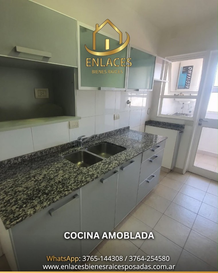 Departamento centrico de 2 dormitorios en alquiler en Posadas