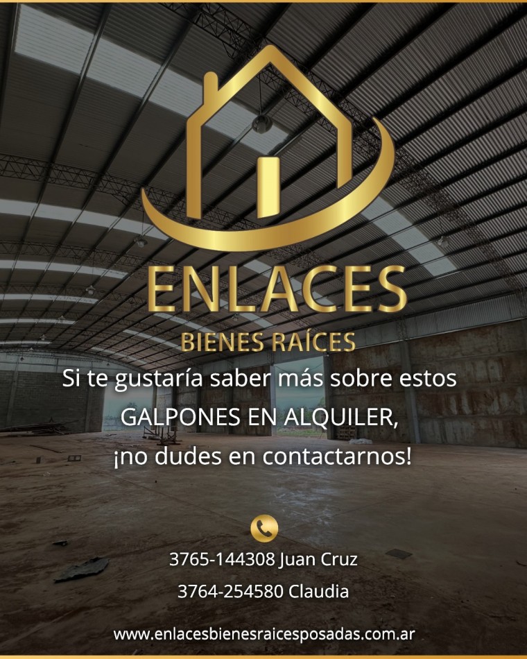 Galpones en alquiler