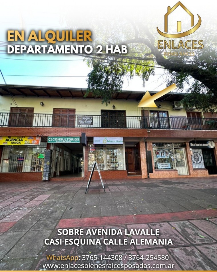 Departamento de 2 dormitorios en alquiler