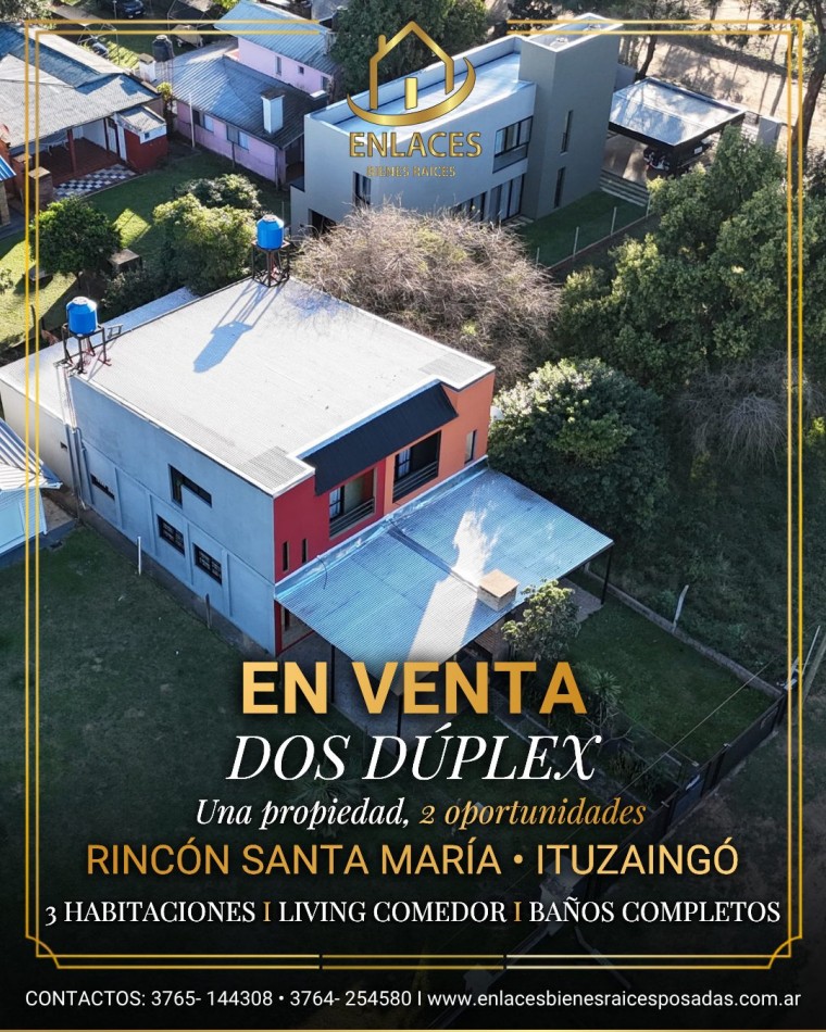 En venta 2 duplex en Rincon Santa Maria 