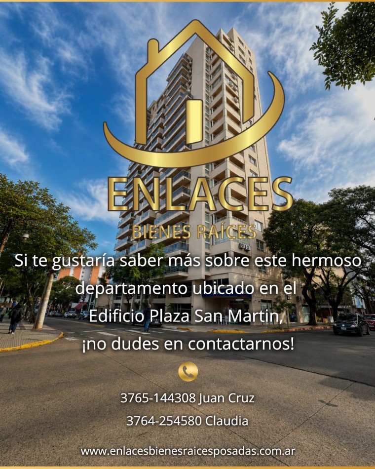 Departamento 2 habitaciones en Alquiler. Edificio Plaza San Martin. Posadas Misiones