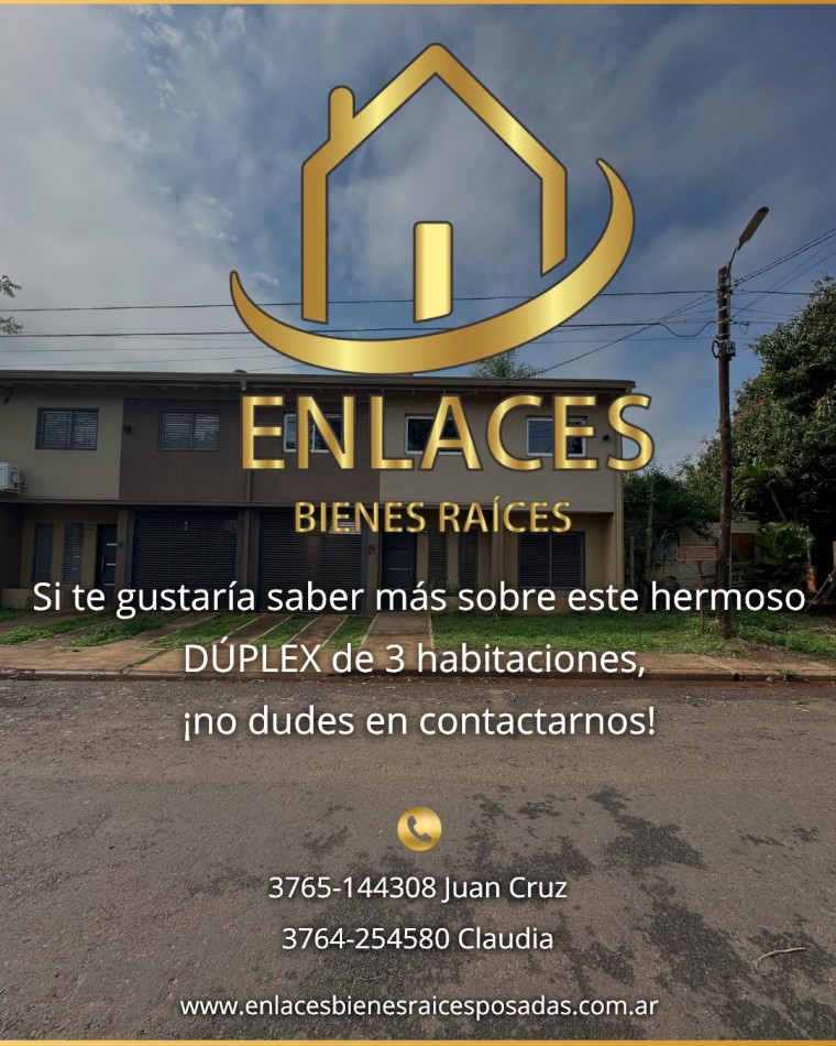 Duplex de 3 habitaciones en Alquiler. Posadas. Misiones