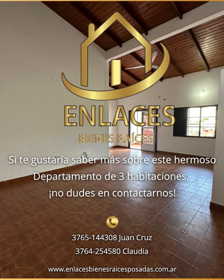 Departamento de 3 dormitorios en alquiler