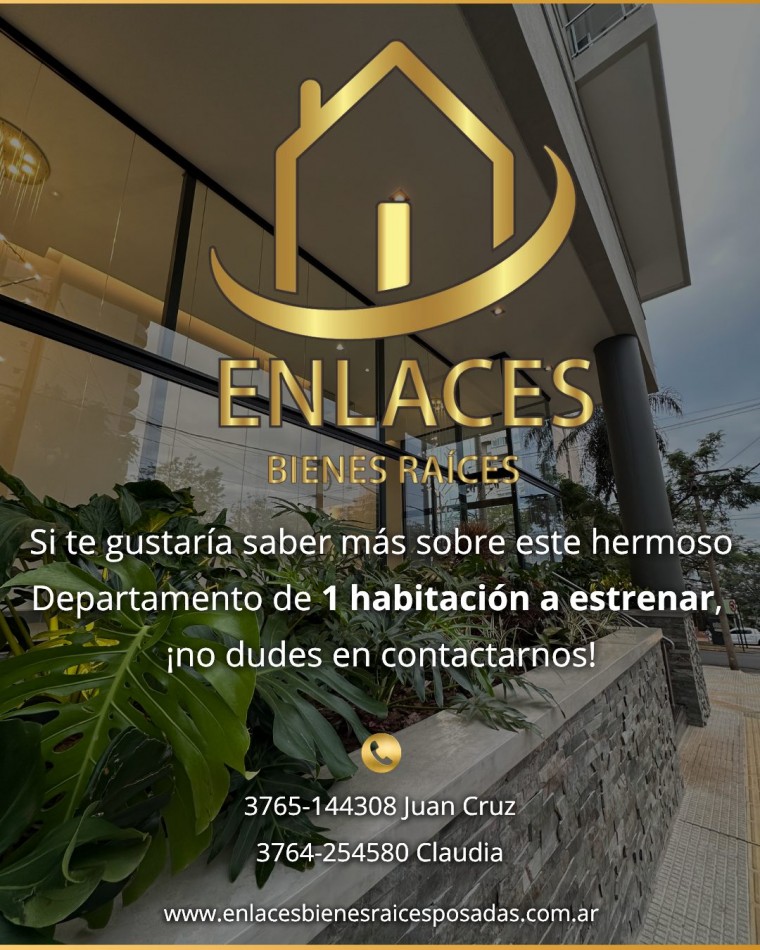 Departamento 1 hab en alquiler I A estrenar