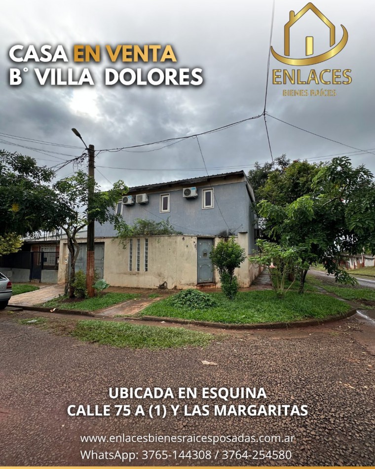 Casa en venta 3 habitaciones Barrio Villa Dolores Posadas Misiones