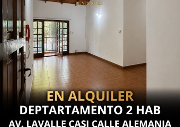 Departamento de 2 dormitorios en alquiler